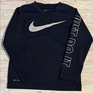 Nike Kids Navy Long Sleeve Tee